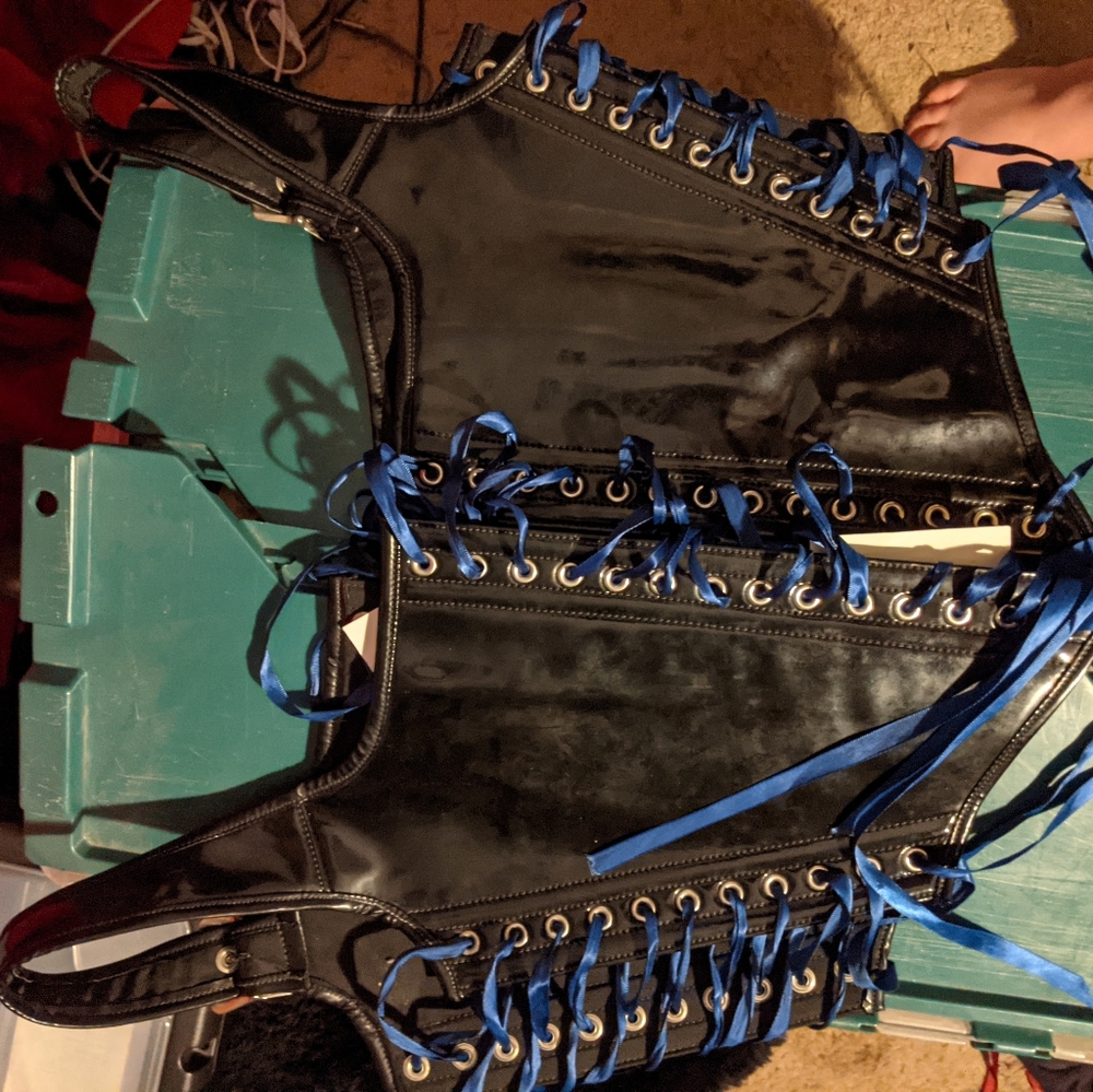 Dark Garden PVC corset 28inch
